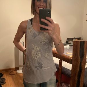 Women’s lilac/floral dressy tank